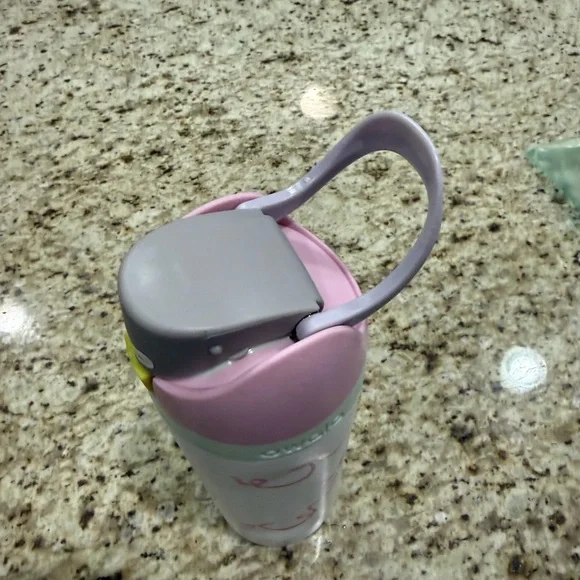 Owala White With Pink Bows Insulated Tumbler with Built-in Straw 24oz - Picture 3 of 3